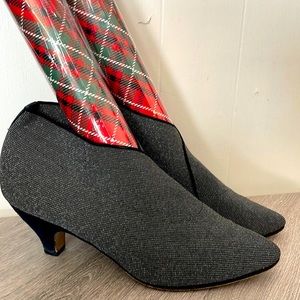 Vintage Sergio Meucci of Florence Firenze Couture Glitter Elastic Wrap Shoes 9.5